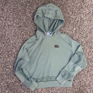 Army green hoodie by pink